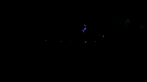 Super Flow Flyer is a performance kite you can fly anywhere, without any wind, with LED lights for a groovy light show at night!