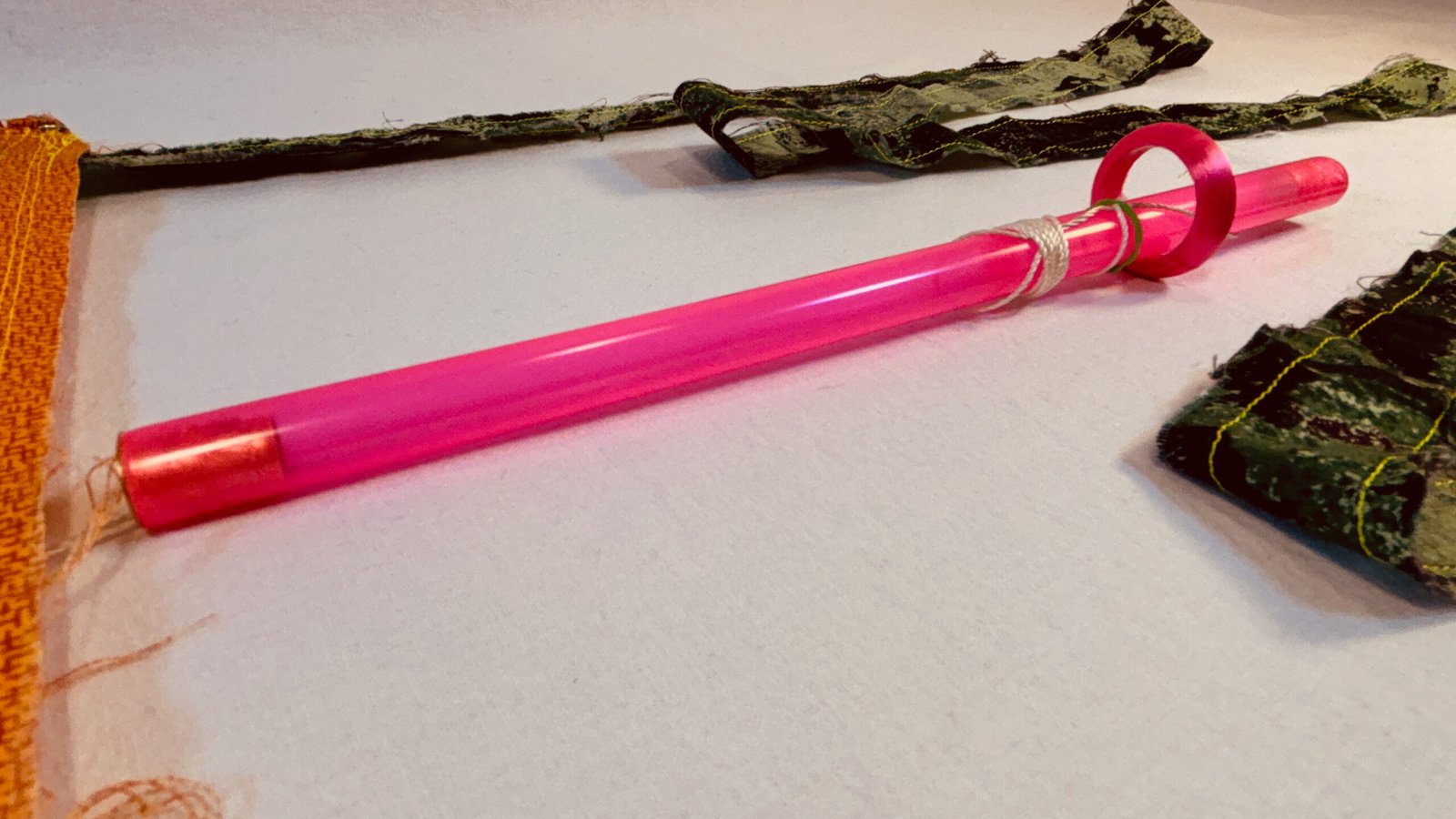 Super Flow Flyer is a performance kite you can fly anywhere, without any wind, with LED lights for a groovy light show at night!