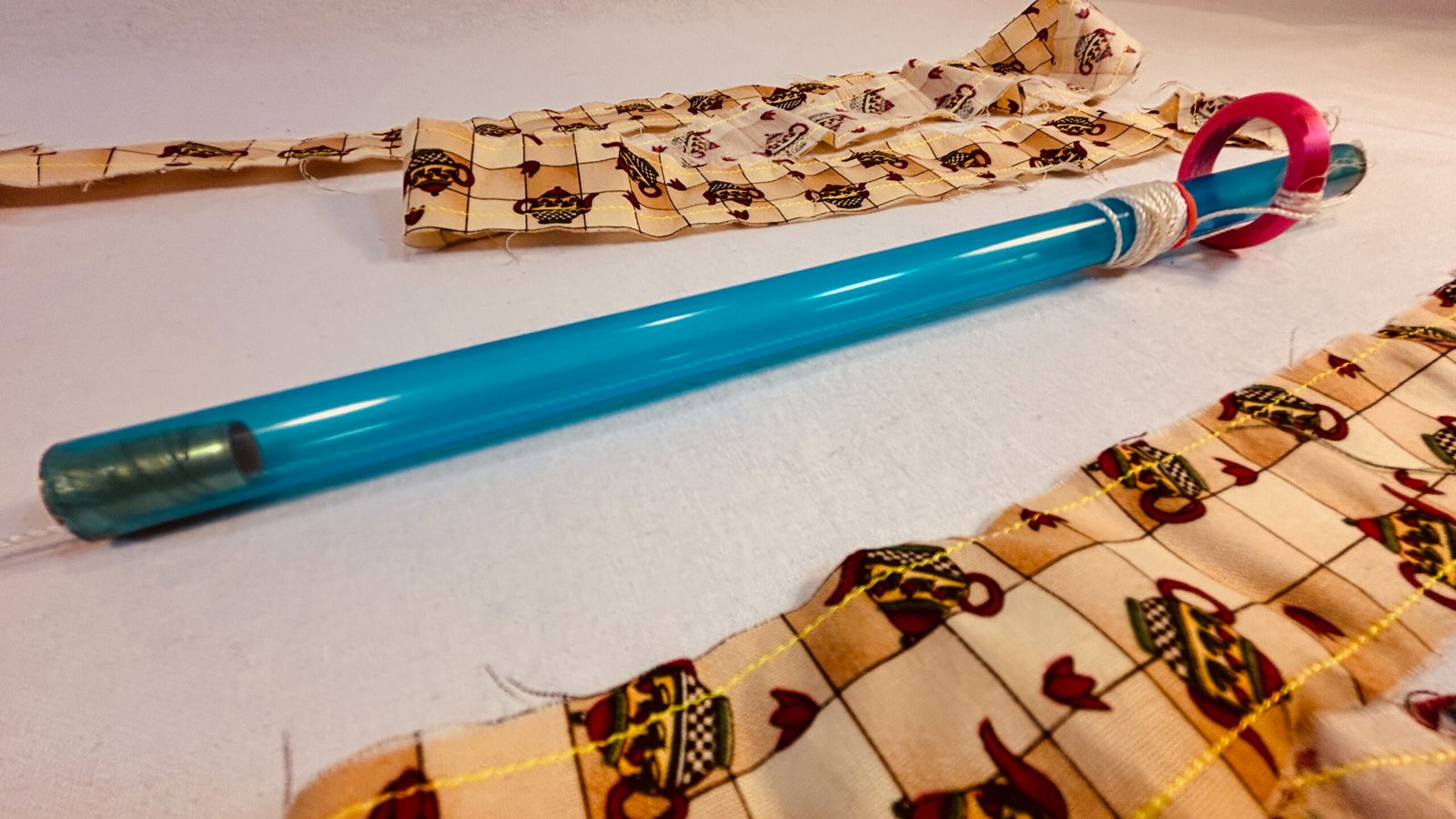 Super Flow Flyer is a performance kite you can fly anywhere, without any wind, with LED lights for a groovy light show at night!