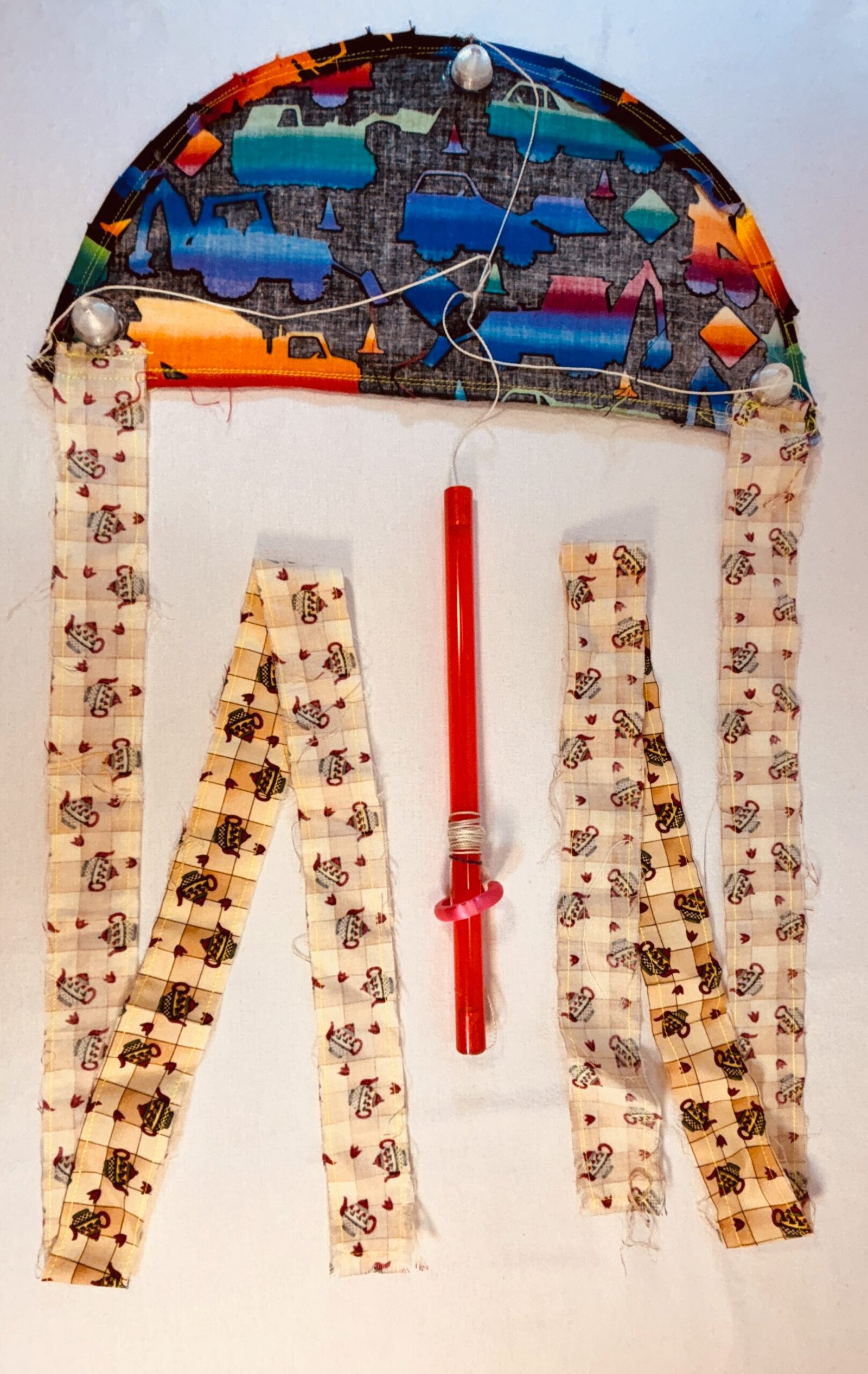 Super Flow Flyer is a performance kite you can fly anywhere, without any wind, with LED lights for a groovy light show at night!