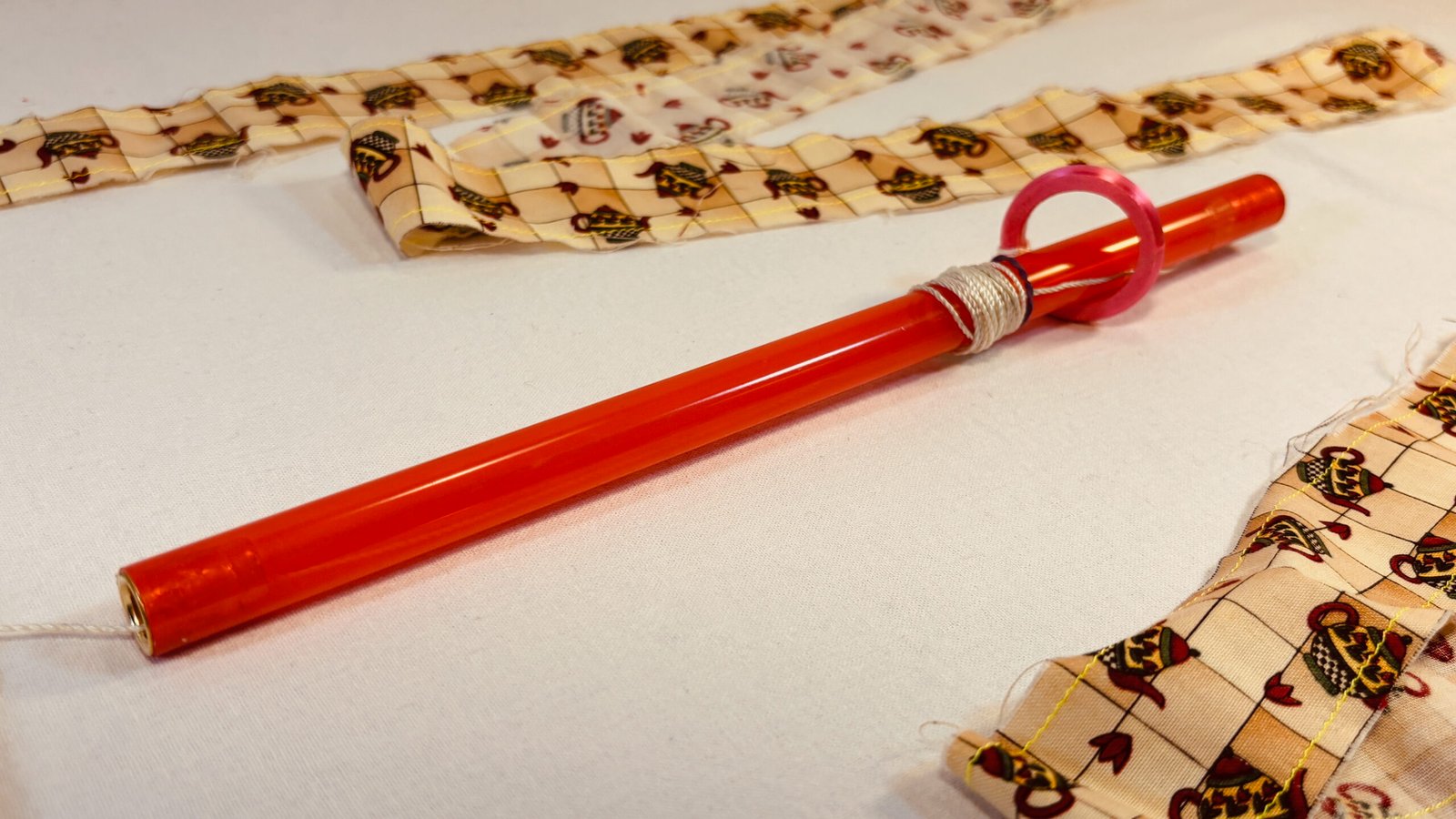 Super Flow Flyer is a performance kite you can fly anywhere, without any wind, with LED lights for a groovy light show at night!