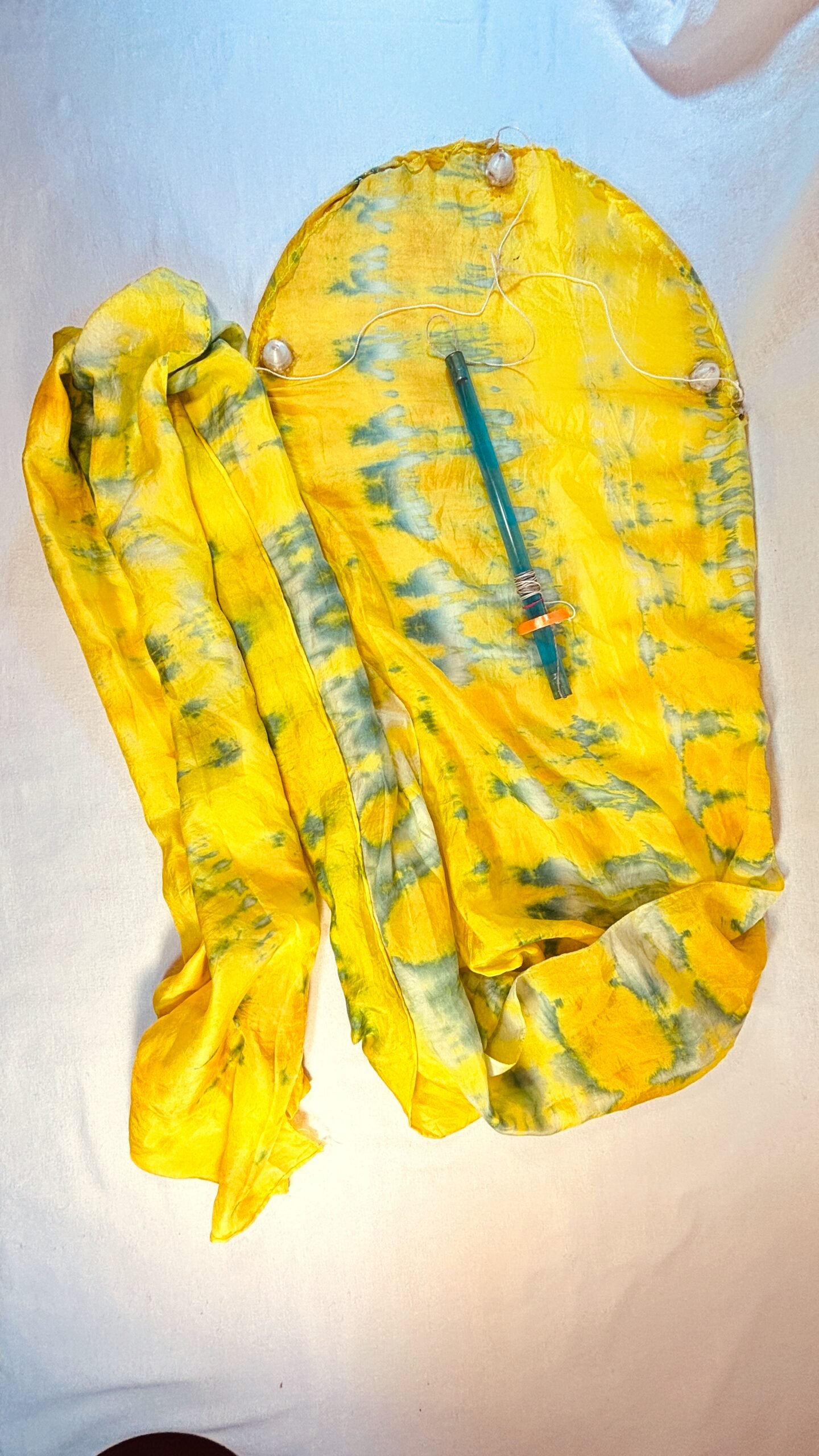 Super Flow Flyer is a performance kite you can fly anywhere, without any wind, with LED lights for a groovy light show at night!