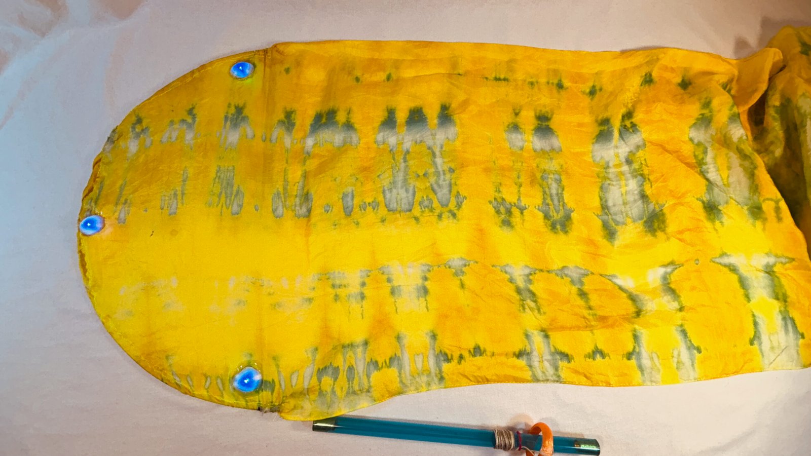 Super Flow Flyer is a performance kite you can fly anywhere, without any wind, with LED lights for a groovy light show at night!