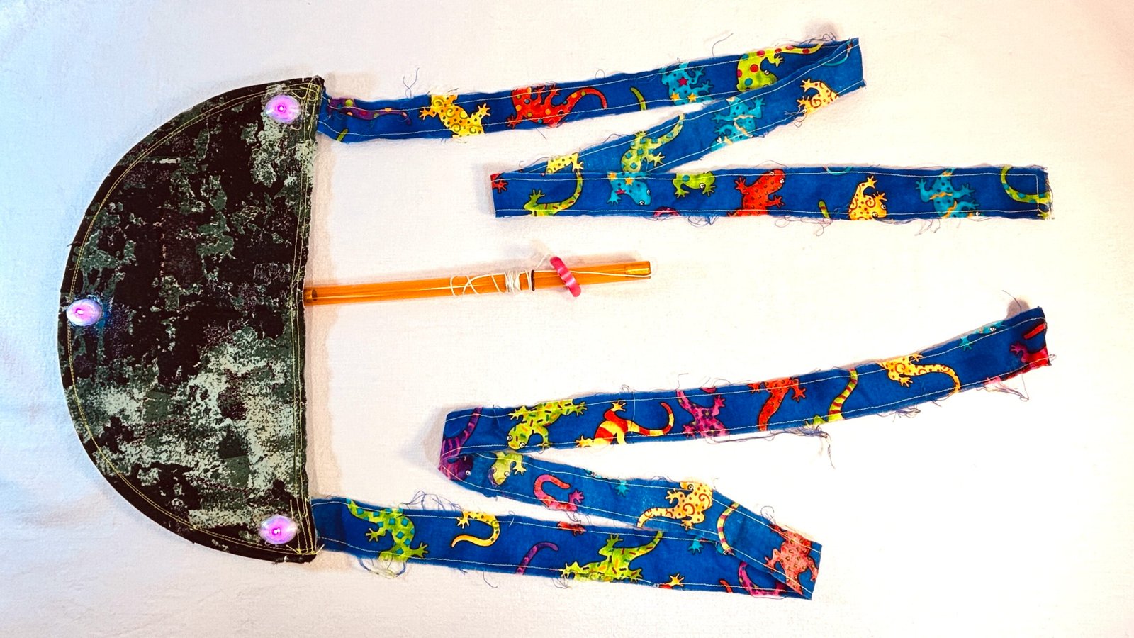 Super Flow Flyer is a performance kite you can fly anywhere, without any wind, with LED lights for a groovy light show at night!