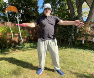 Super Flow Flyer is a performance kite you can fly anywhere, without any wind, with LED lights for a groovy light show at night!